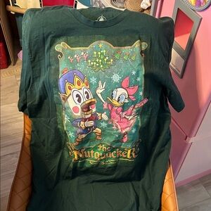 Disney Donald Duck Daisy Christmas Nutcracker Nutquacker shirt M NWOT